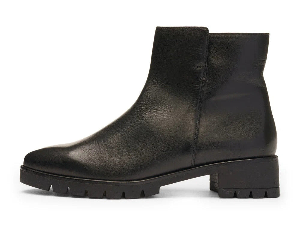 Bottine en cuir pour femme 'Napoli' - noir