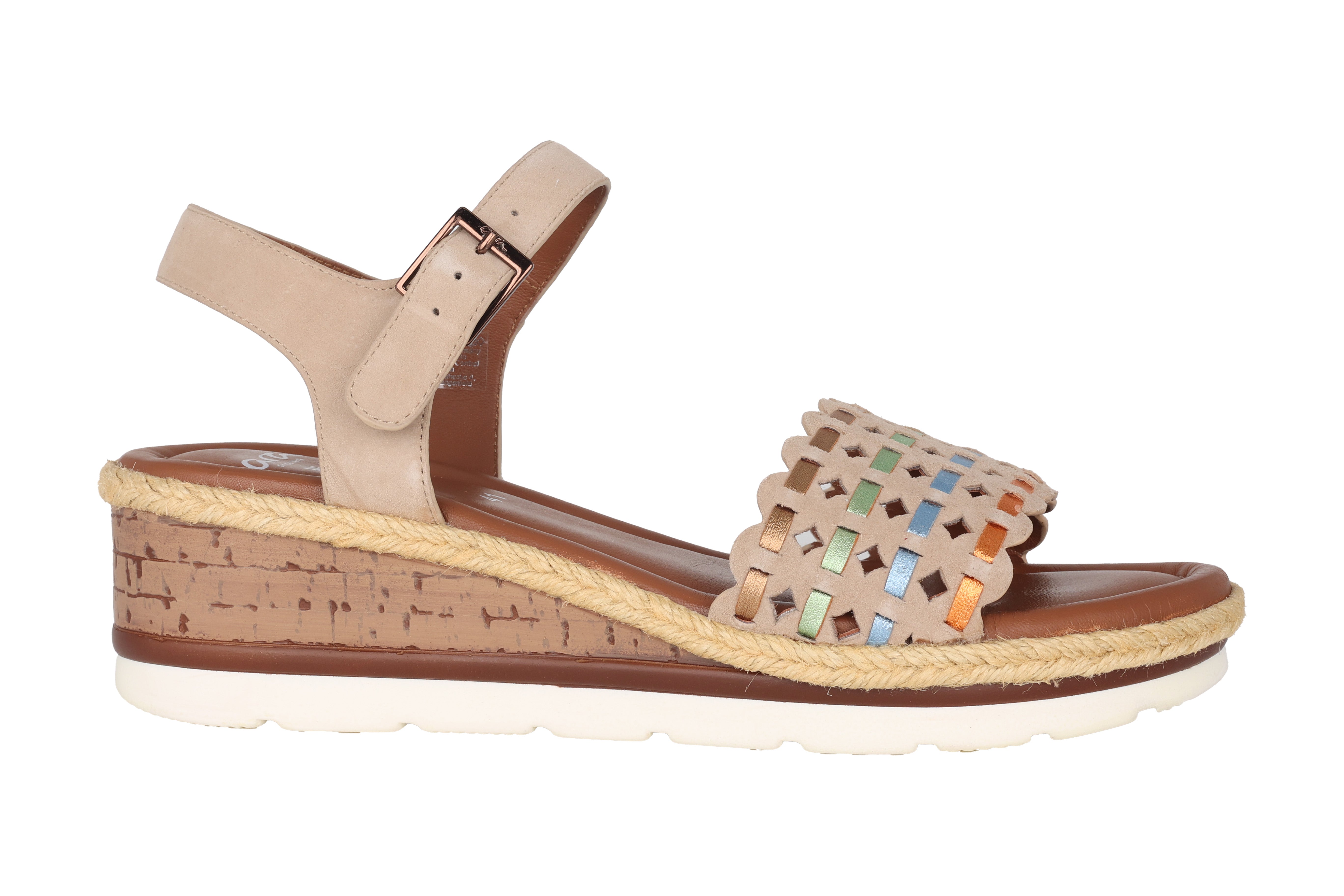 Sandalia mujer 'Cadiz-S' - Mixto beige