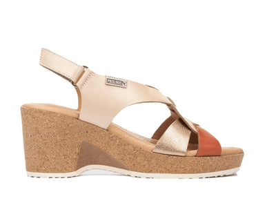 Damessandaal 'Arenales' - beige mix - Chaplinshoes'Arenales' damessandaal - beige mixPikolinos