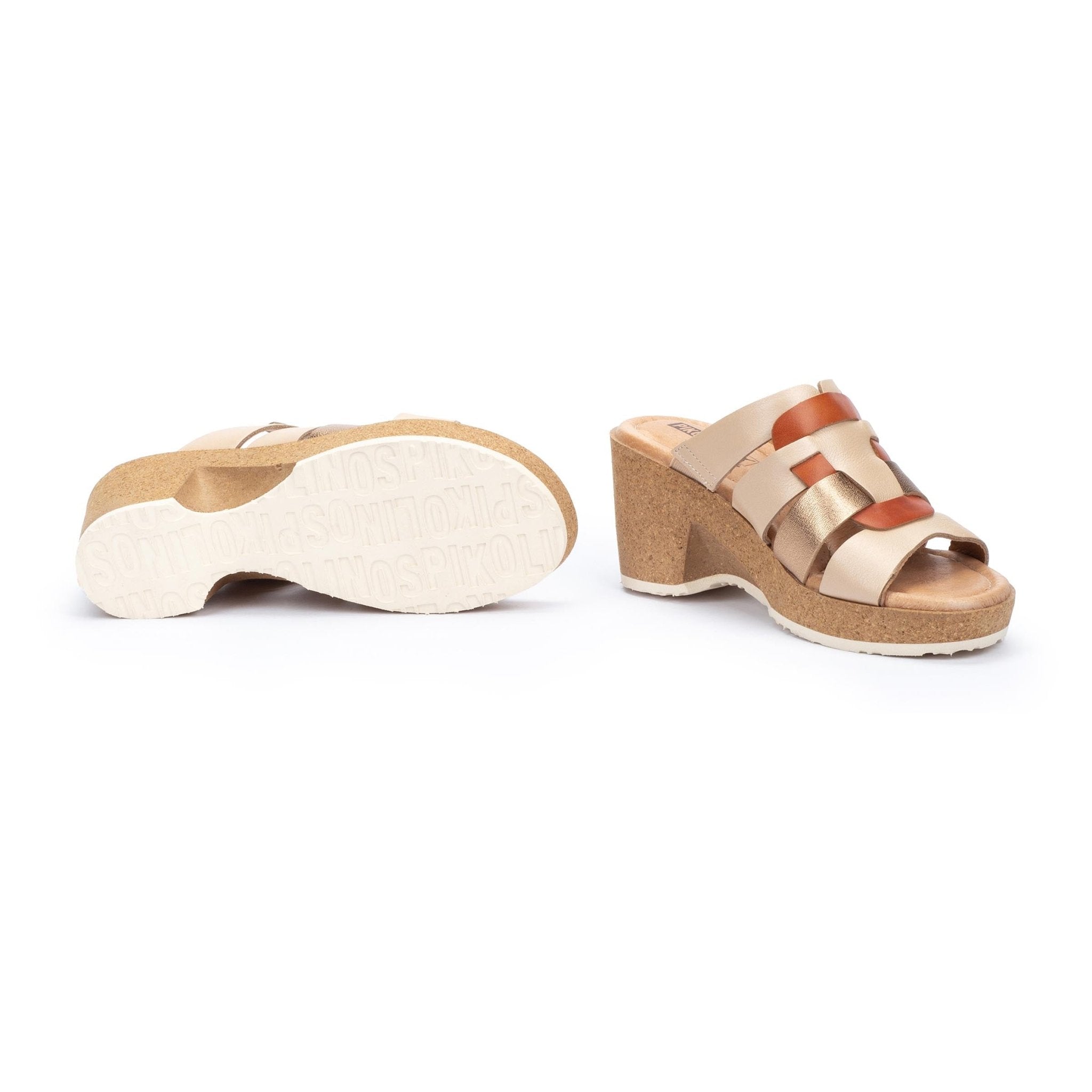'Arenales' women's slide sandal - beige mix - Chaplinshoes'Arenales' women's slide sandal - beige mixPikolinos