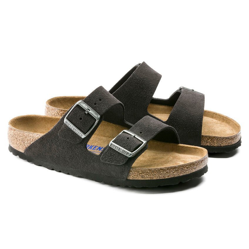 Damesslippers 'Arizona BS' - Donkergrijs - ChaplinshoesDamesslipper 'Arizona BS' - Donkergrijs Birkenstock