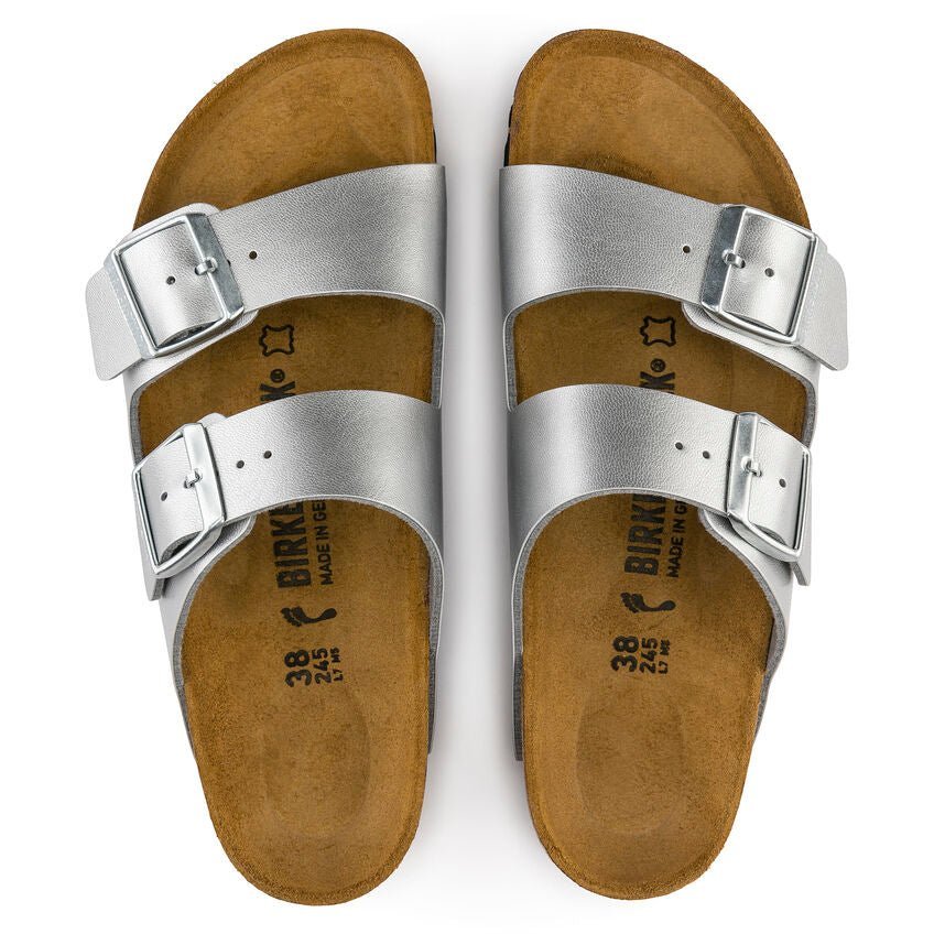 'Arizona BS' women's slide sandal - silver - Chaplinshoes'Arizona BS' women's slide sandal - silverBirkenstock