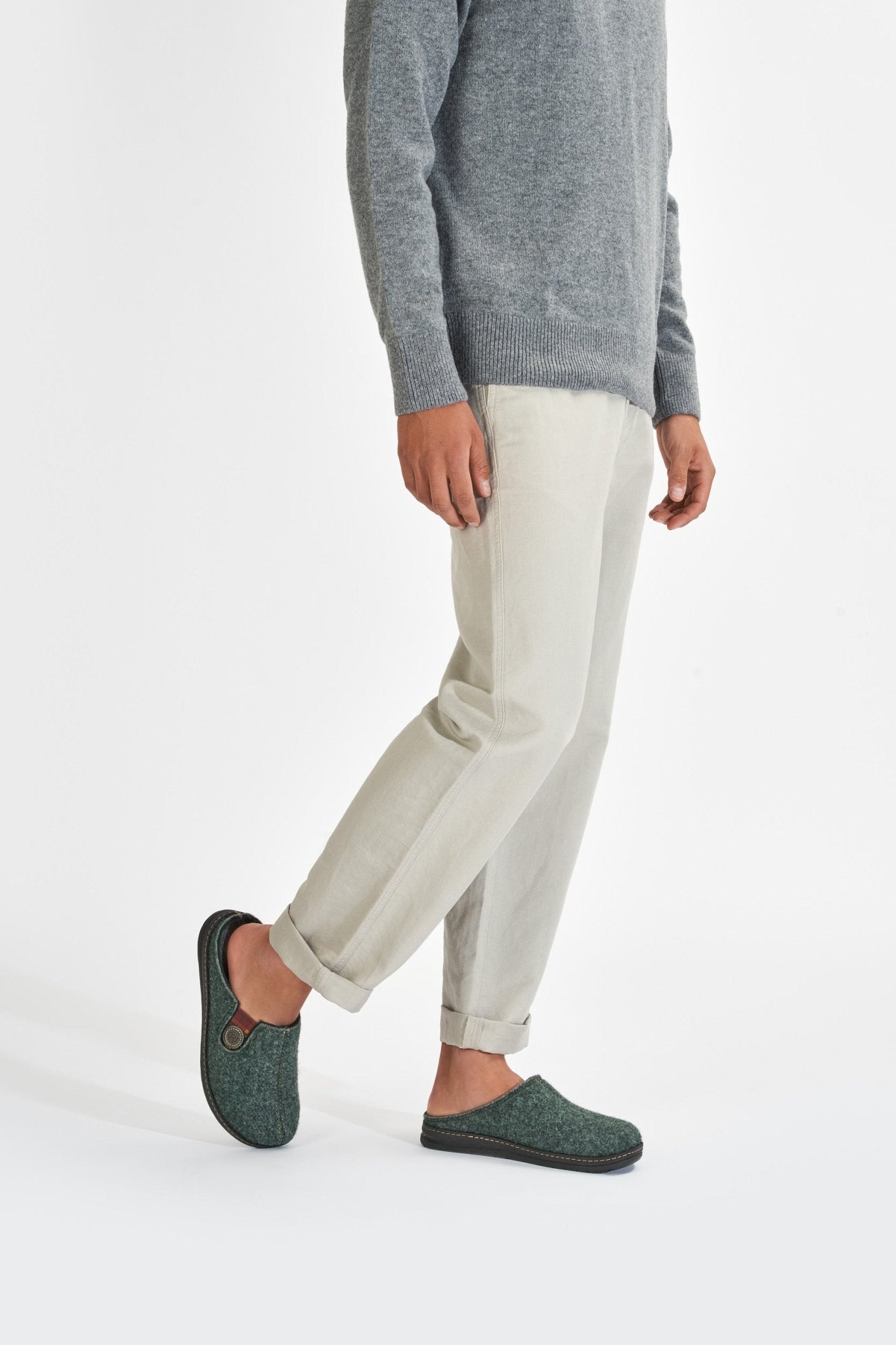 'Asiago' men's homeslippers - green - Chaplinshoes'Asiago' men's homeslippers - greenRohde