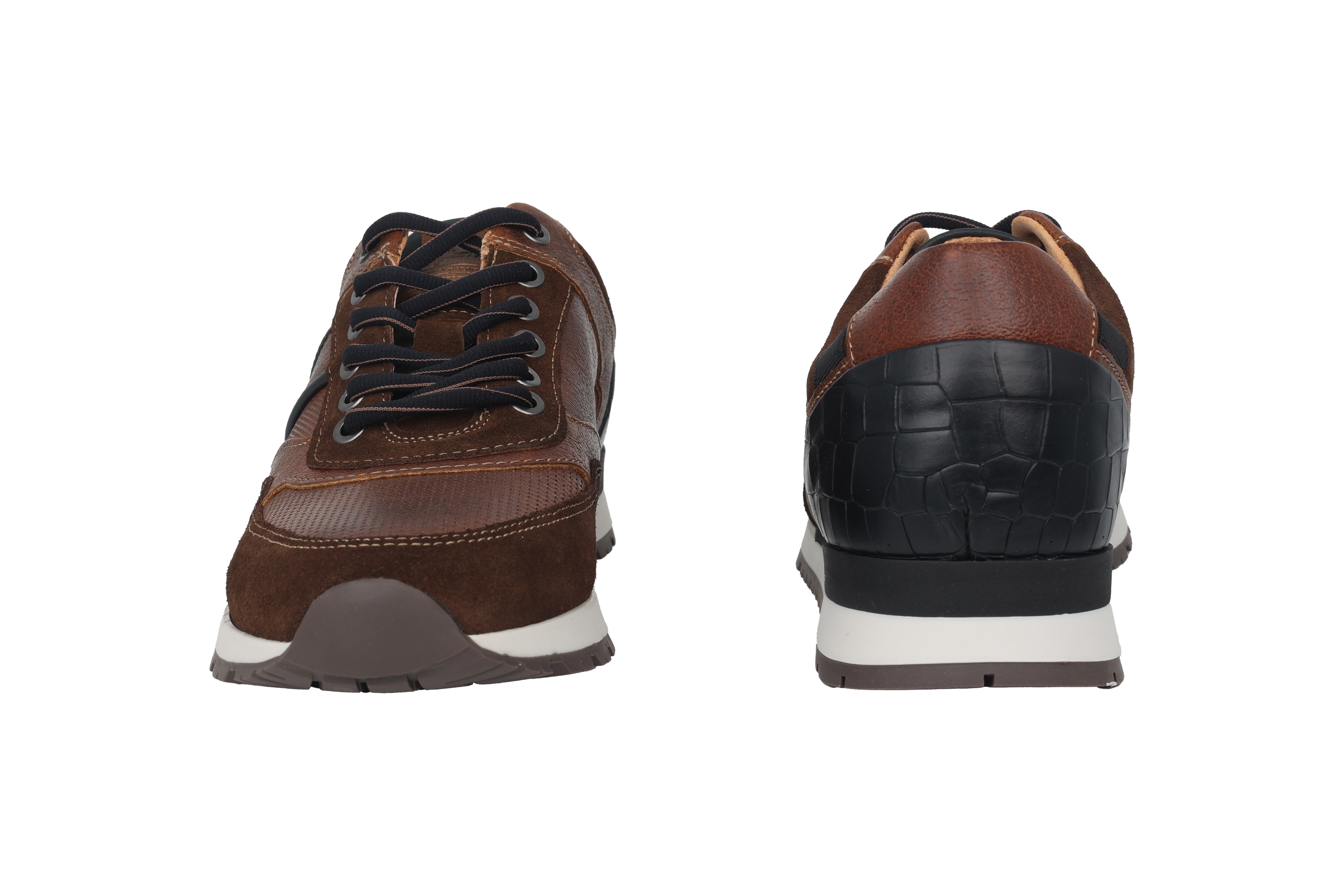 Sneaker à lacets pour homme 'Navarone' - marron