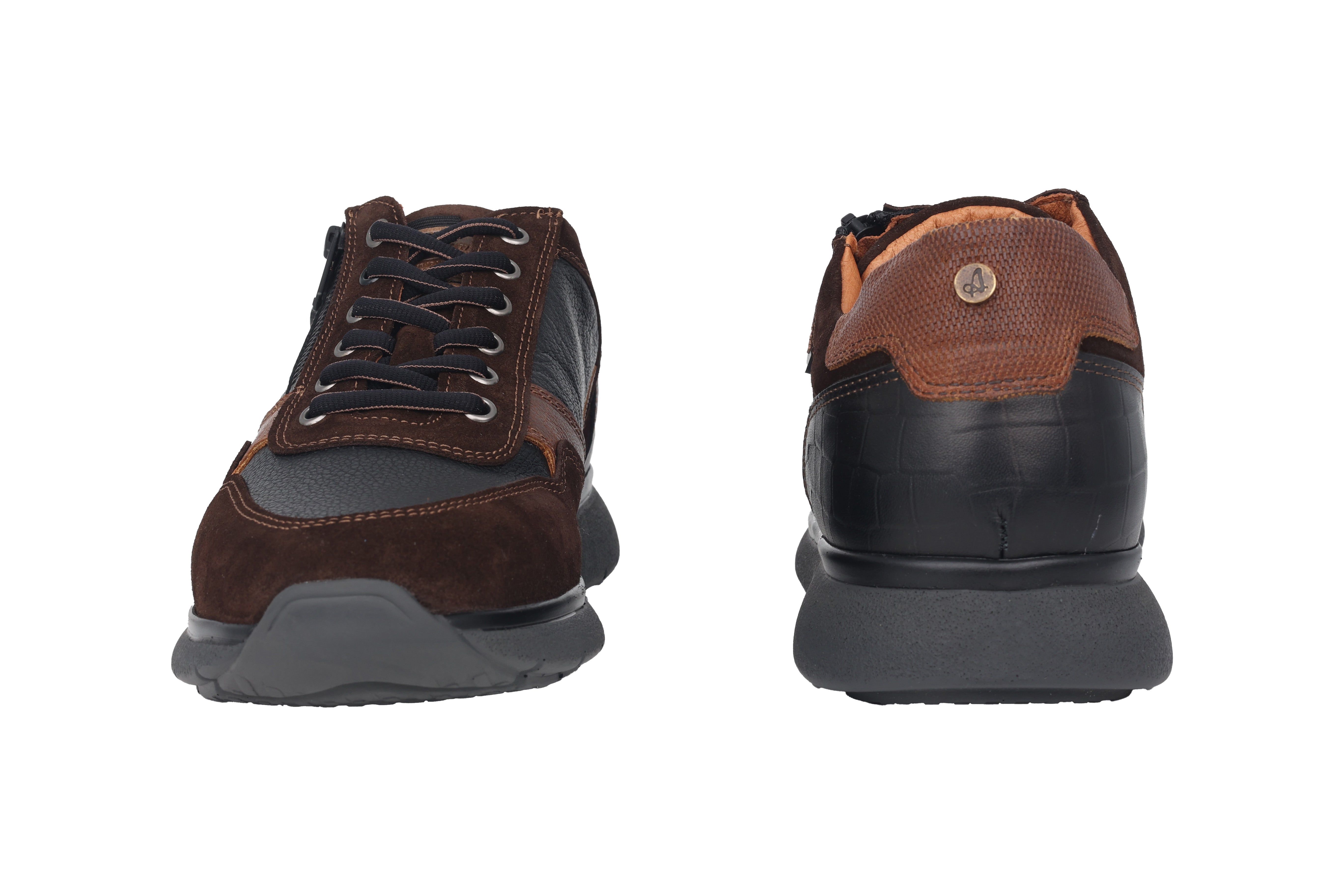Herensneaker met veters 'Dakota' - bruin