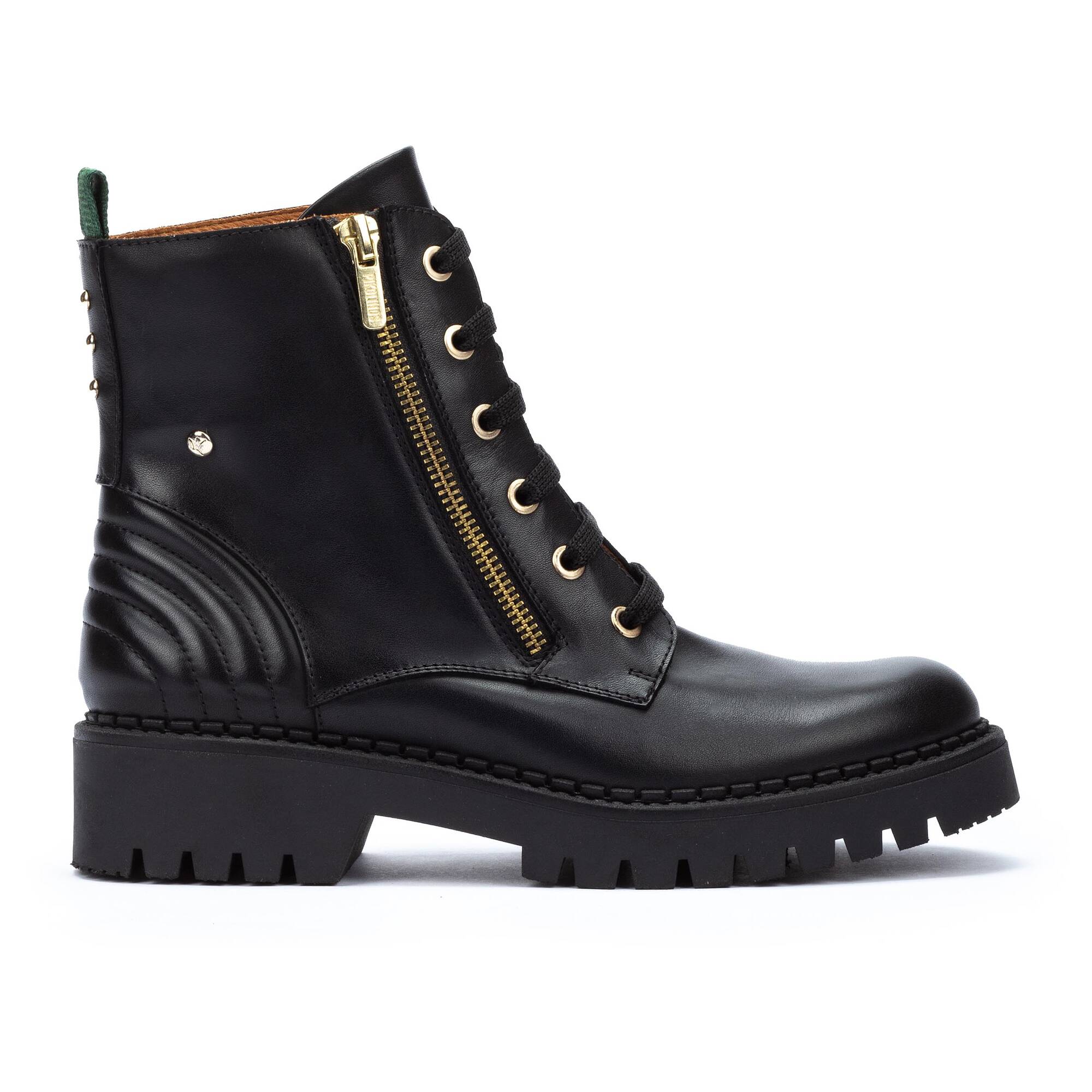 Stivaletto donna in pizzo - zip 'Aviles' - Nero - ChaplinshoesStivaletto con cerniera in pizzo da donna 'Aviles' - NeroPikolinos