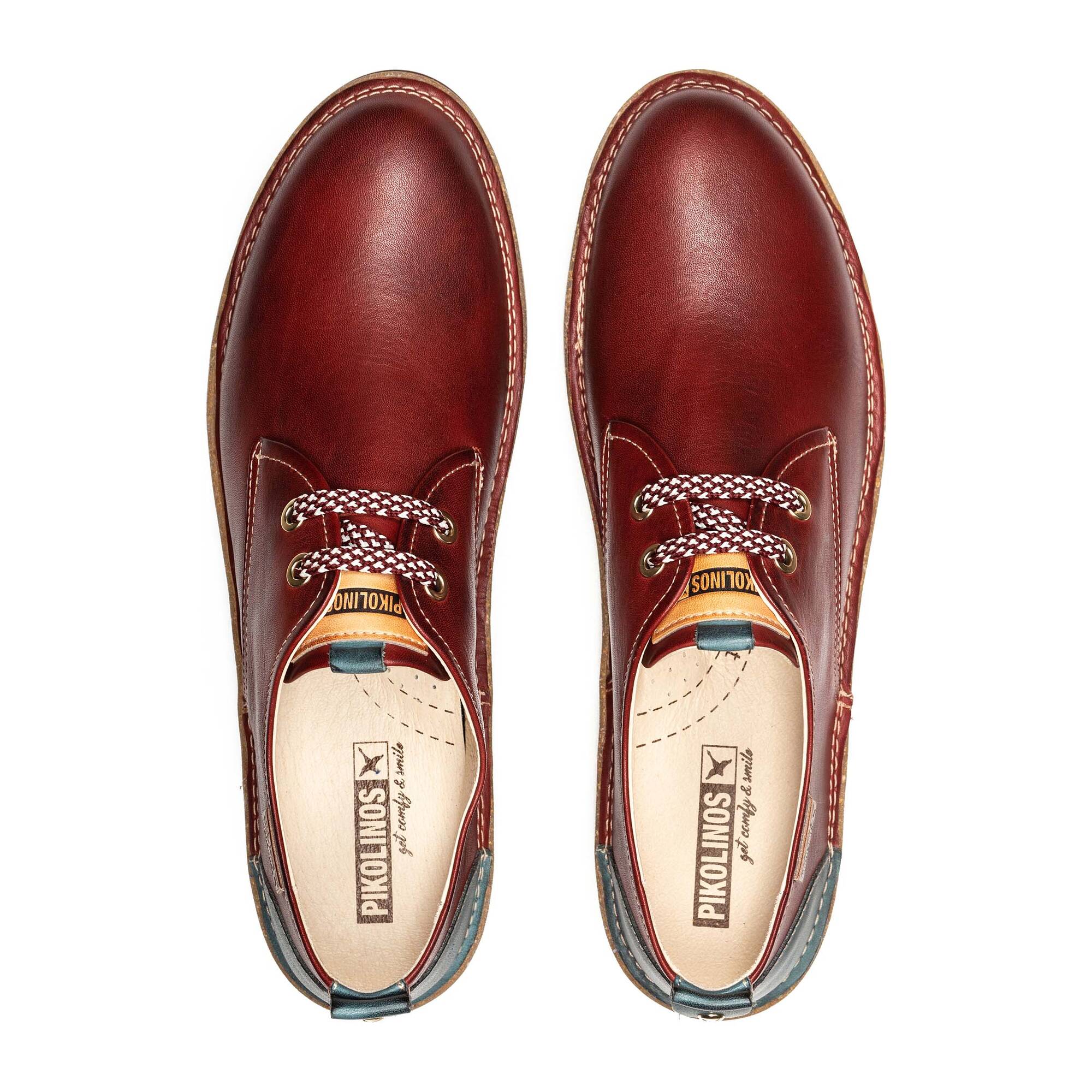 'Baza' women's lace - up shoe - Red - Chaplinshoes'Baza' women's lace - up shoe - RedPikolinos