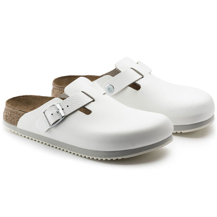 'Boston BS' unisex slipper sandaal - Wit - Chaplinshoes'Boston BS' unisex slipper sandaal - WitBirkenstock