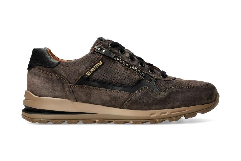 'Bradley' heren sneaker met veters - bruin suède - Chaplinshoes'Bradley' herensneaker met veters - bruin suedeMephisto
