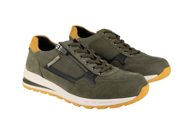 'Bradley' heren sneaker met veters - groen - Chaplinshoes'Bradley' herensneaker met veters - groenMephisto