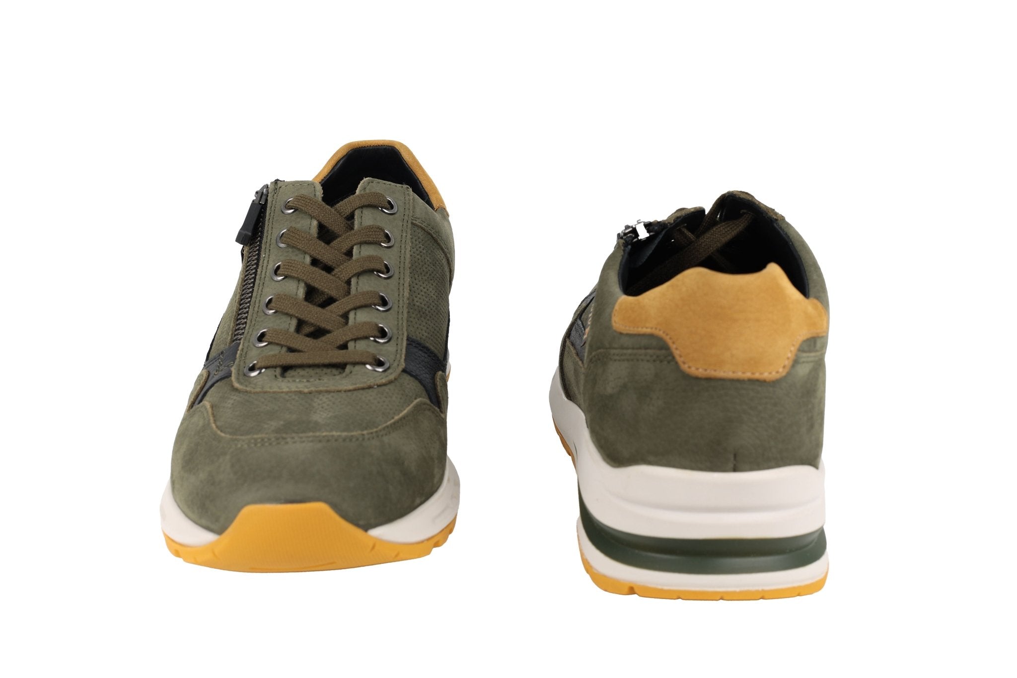 'Bradley' heren sneaker met veters - groen - Chaplinshoes'Bradley' herensneaker met veters - groenMephisto