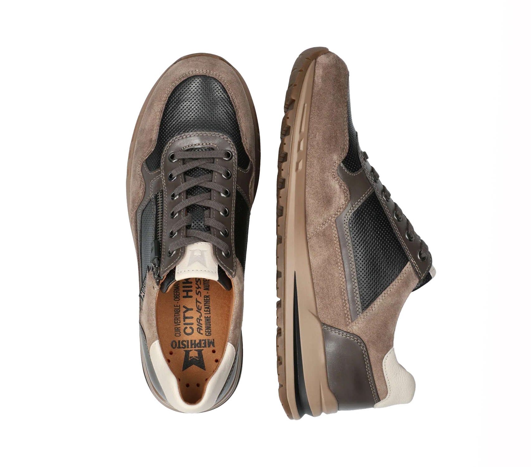 'Bradley' herrskor med snörning - beige