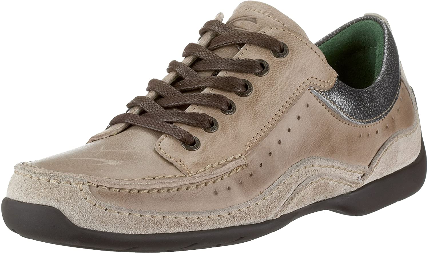 Damessneaker met veters 'Capri' - Steenbeige - ChaplinshoesDamessneaker 'Capri' met veters - SteenbeigeCamel Active