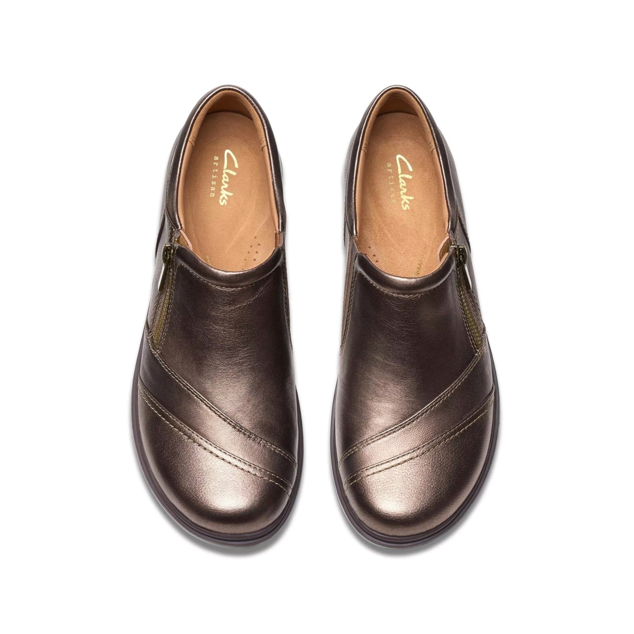 Damesloafer 'Certina Pure' - brons - ChaplinshoesDamesloafer 'Certina Pure' - bronsClarks