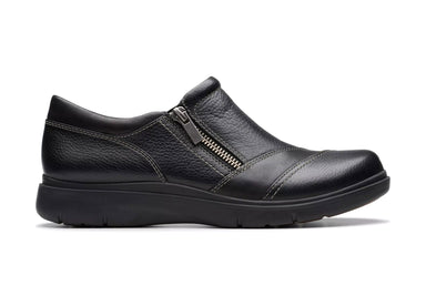 Damesloafer met brede pasvorm 'Certina Pure' - zwart - wijd - Chaplinshoes'Certina Pure' damesloafer met brede pasvorm - zwart - wideClarks