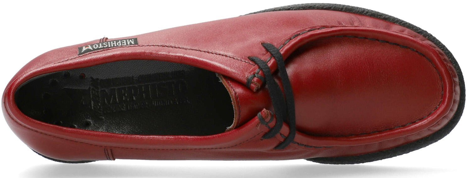 'CHRISTY' mephisto originals veterschoenen voor dames - rood - Chaplinshoes'CHRISTY' dames mephisto originals veterschoenen - rood Mephisto
