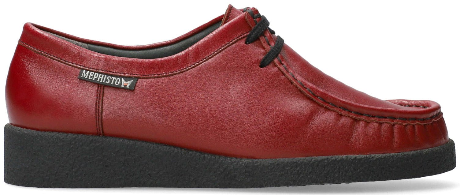 'CHRISTY' mephisto originals veterschoenen voor dames - rood - Chaplinshoes'CHRISTY' dames mephisto originals veterschoenen - rood Mephisto