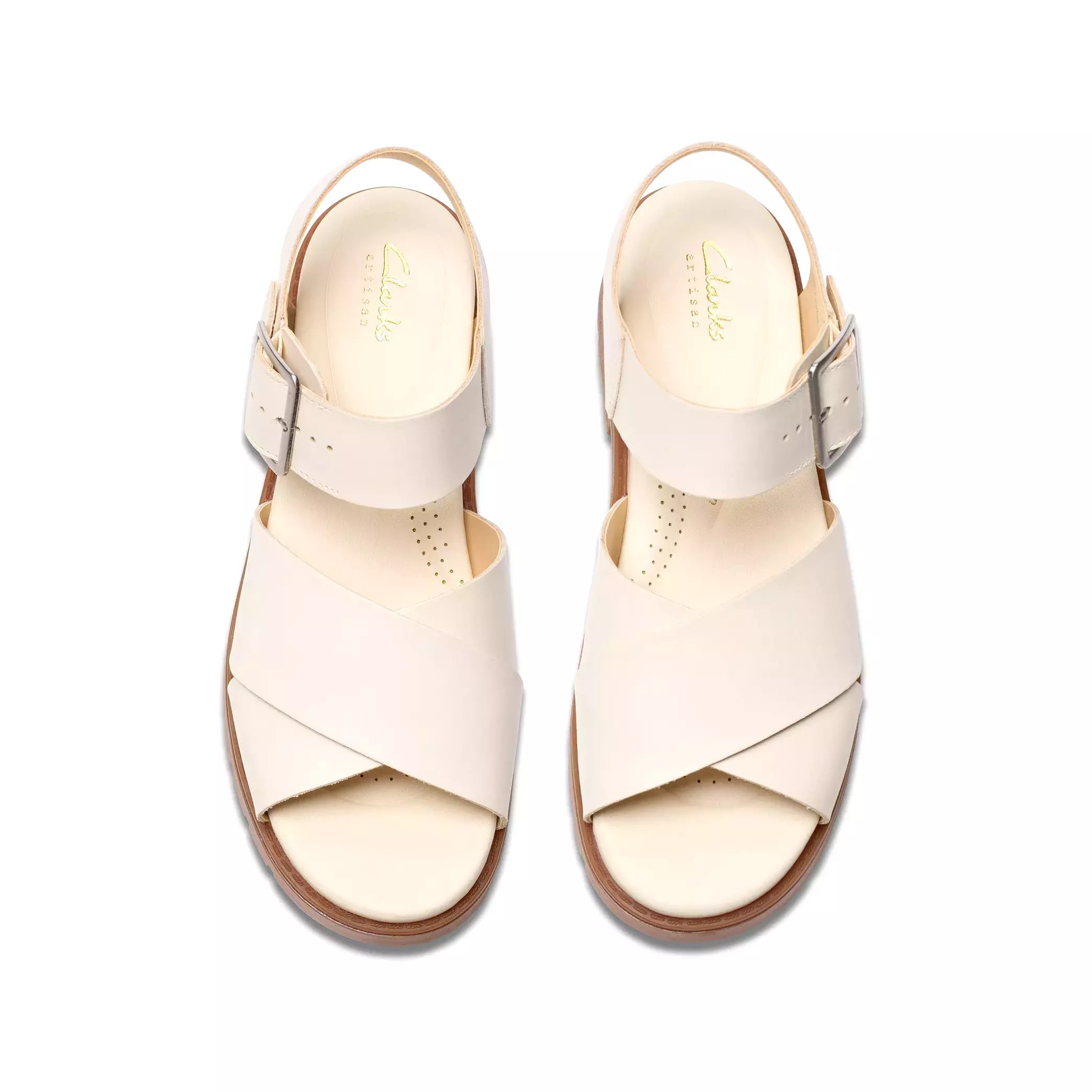 Sandalia de mujer 'Orinoco Cross' - blanco roto