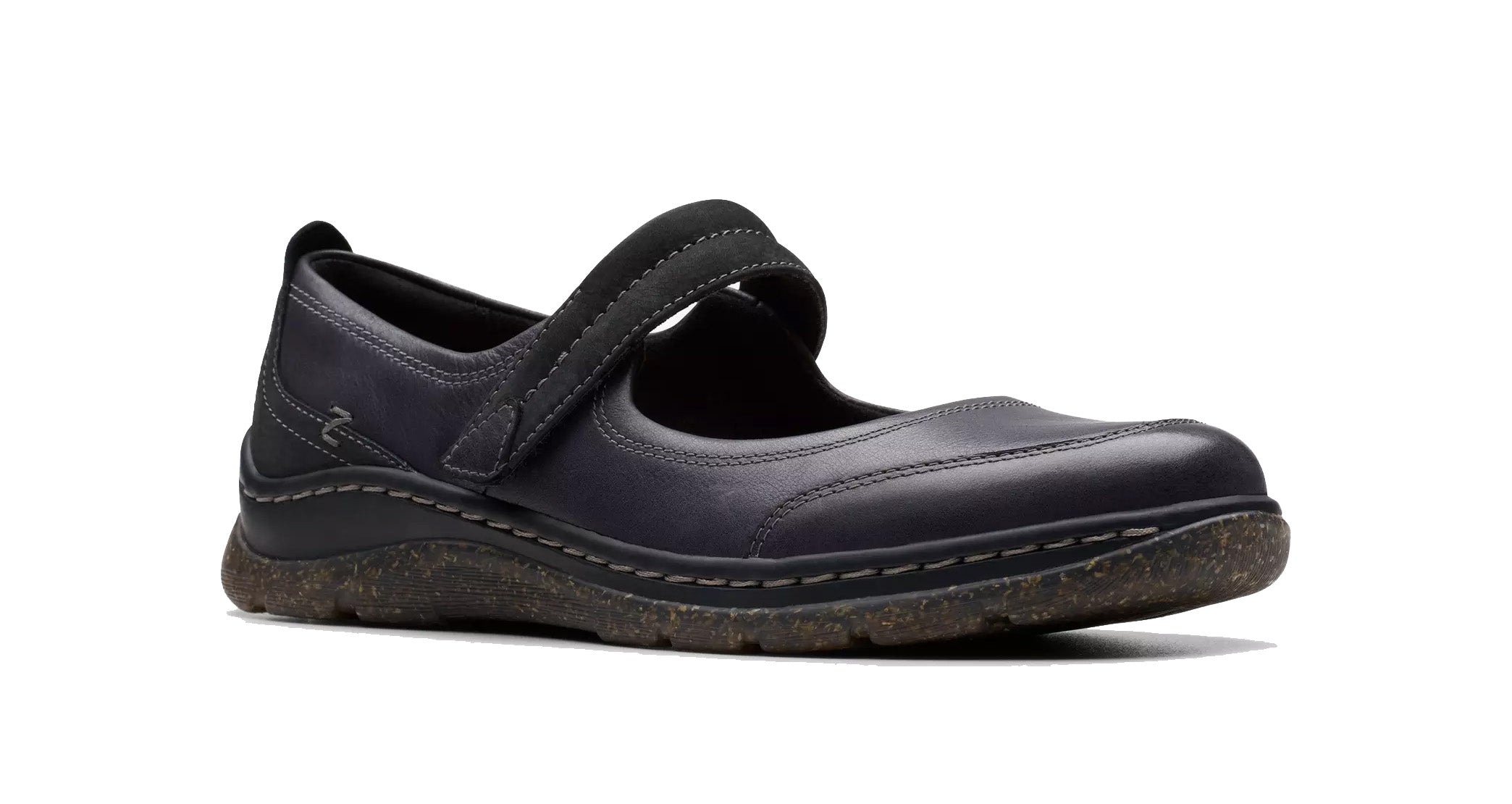 'Orlene Jane' comfortabele damesschoen met bandje - Zwart