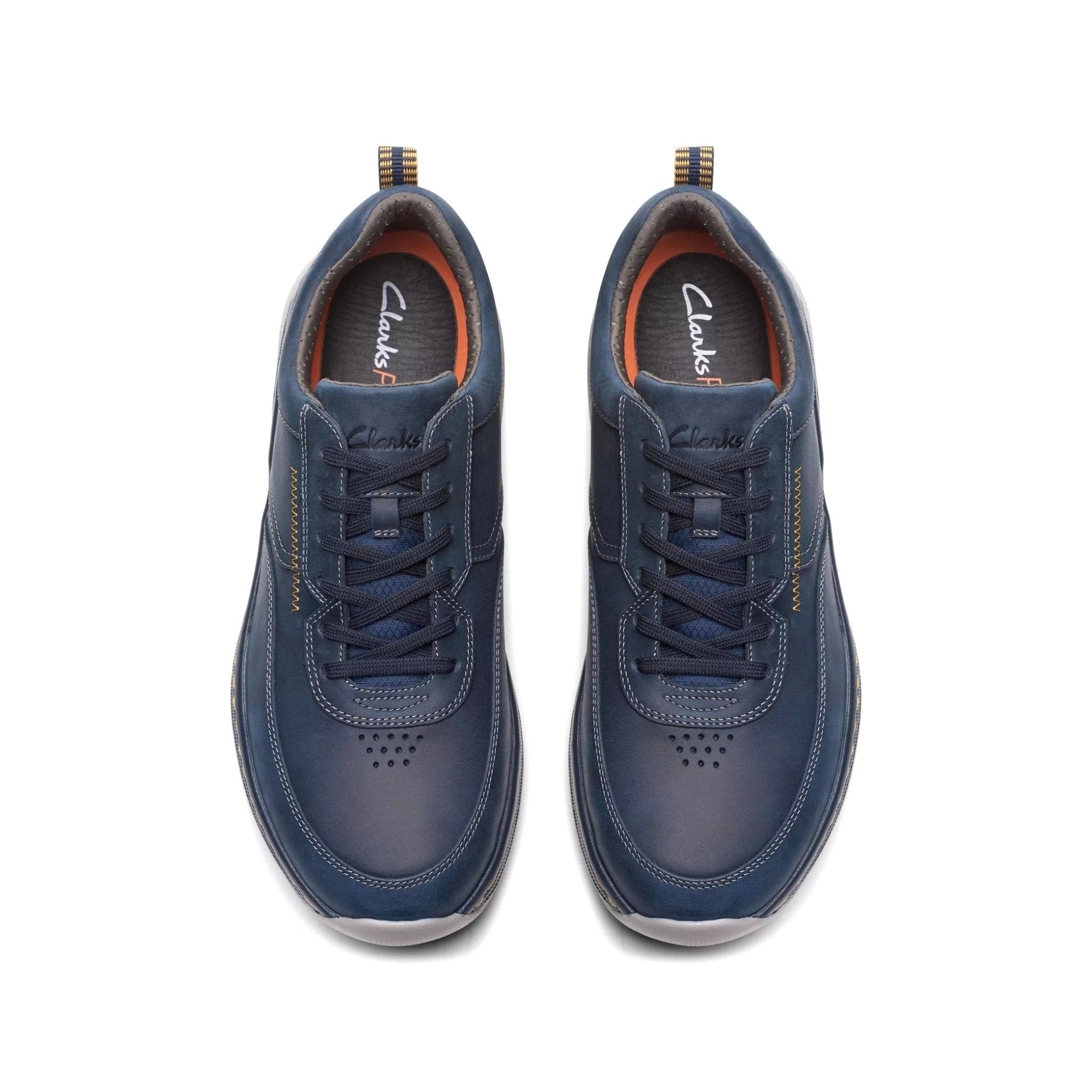 'ClarksPro Lace' herensneaker met brede pasvorm (H) - Blauw - Chaplinshoes'ClarksPro Lace' herensneaker met brede pasvorm (H) - BlueClarks