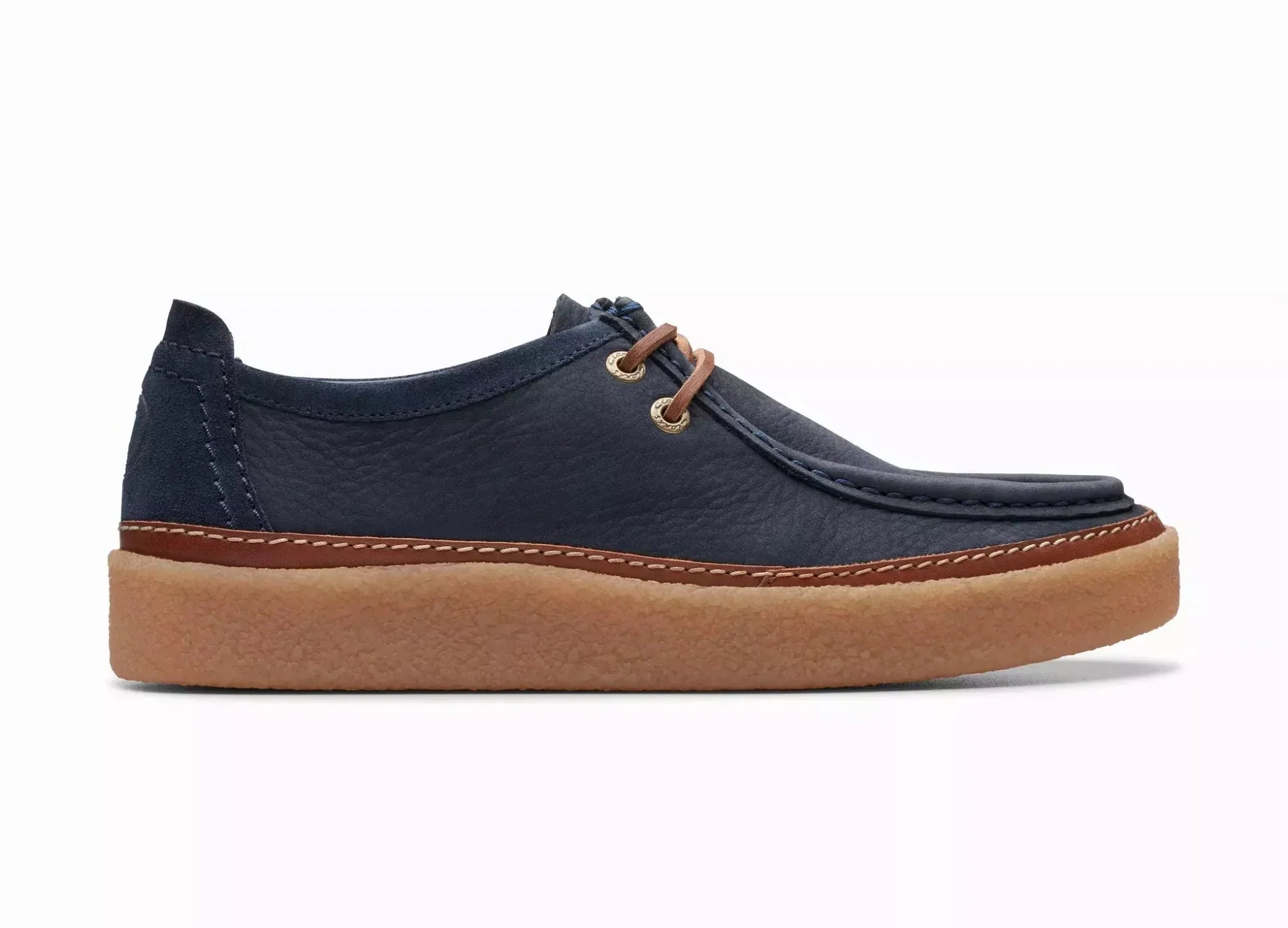 Scarpa stringata da uomo 'Clarkwood Moc' - Blu - ChaplinshoesScarpa stringata da uomo 'Clarkwood Moc' - BluClarks