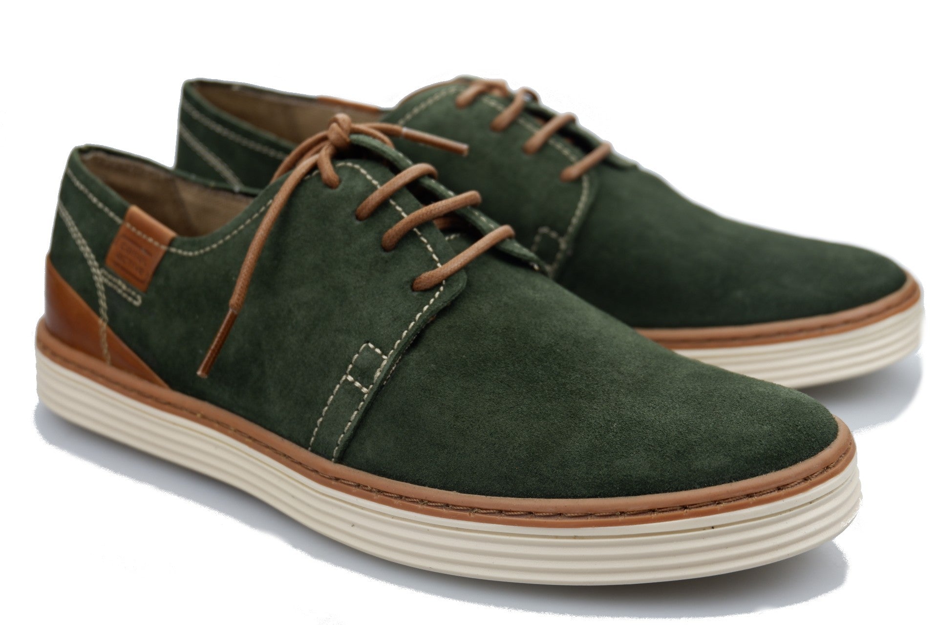 Herensneaker met veters 'Copa' - Groen - Chaplinshoes'Copa' herensneaker met veters - GreenCamel Active