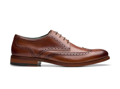 'CraftJames Tip' herenbrogue veterschoen - Bruin - Chaplinshoes'CraftJames Tip' herenbrogue veterschoen - BrownClarks