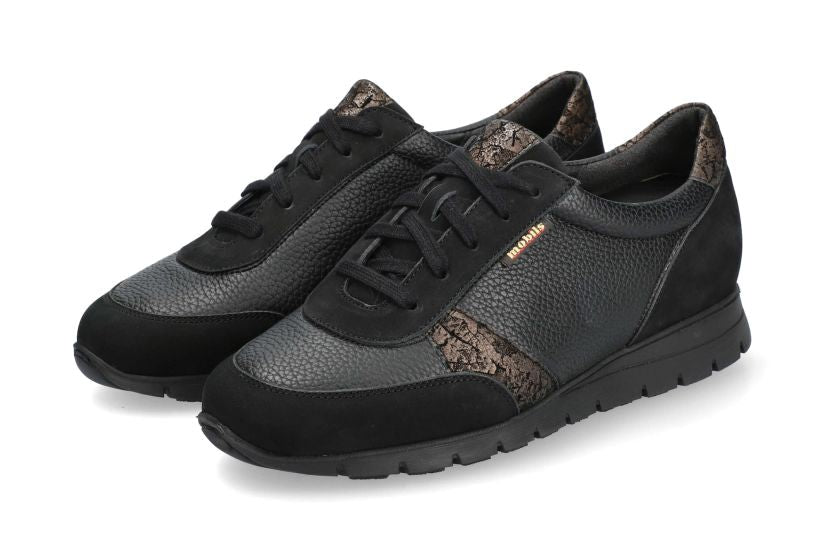 Zapatilla ergonómica de mujer 'Dalilha' Wide Fit (H) - negro - ChaplinshoesZapatilla ergonómica de mujer 'Dalilha' Wide Fit (H) - negroMephisto