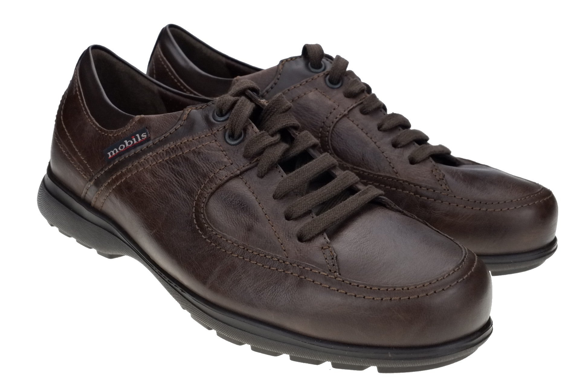 Scarpa ergonomica da uomo a pianta larga 'DAMIAN' - Marrone - ChaplinshoesScarpa ergonomica da uomo a vestibilità ampia 'DAMIEN' - Marrone Mephisto