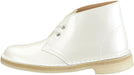 'Desert boot' women's ankle boot - White patent - Chaplinshoes'Desert boot' women's ankle boot - White patentClarks