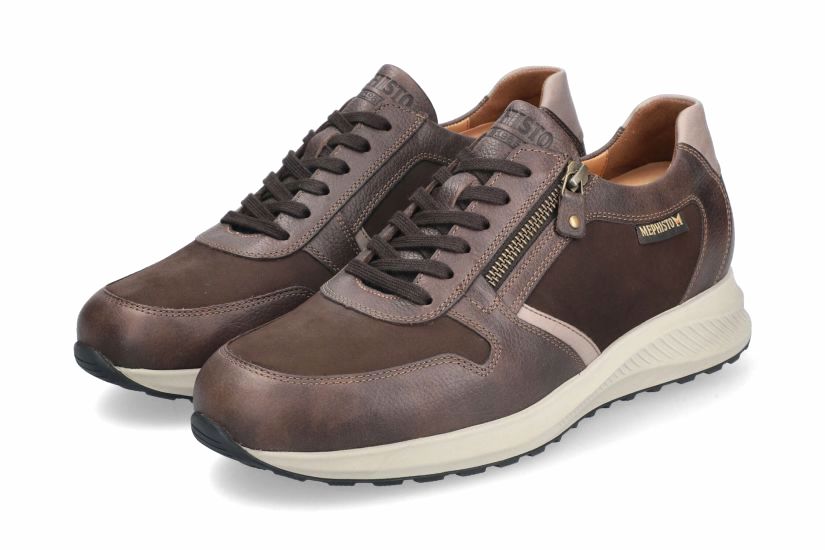 Veter-sneaker voor heren 'Dino' - Bruin - ChaplinshoesVeter-sneaker voor heren 'Dino' - BruinMephisto