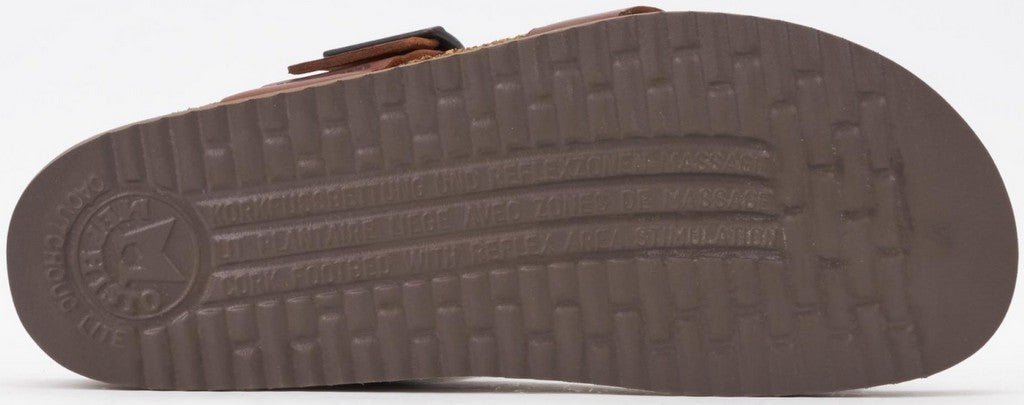 'Douglas' herensandaal met brede pasvorm (H) - bruin - Chaplinshoes'Douglas' herensandaal met brede pasvorm (H) - bruinMephisto