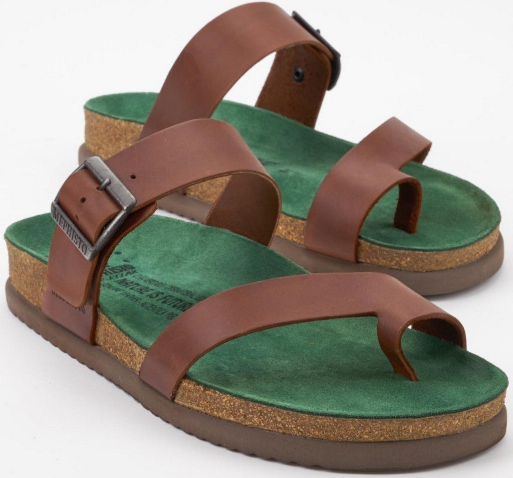 'Douglas' herensandaal met brede pasvorm (H) - bruin - Chaplinshoes'Douglas' herensandaal met brede pasvorm (H) - bruinMephisto