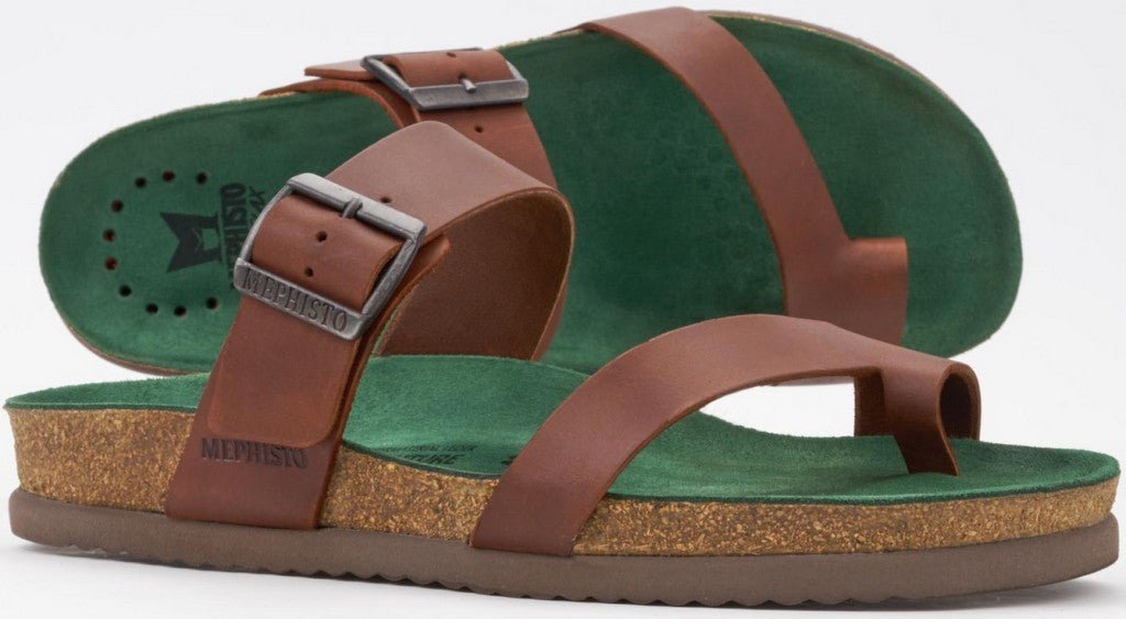 'Douglas' herensandaal met brede pasvorm (H) - bruin - Chaplinshoes'Douglas' herensandaal met brede pasvorm (H) - bruinMephisto