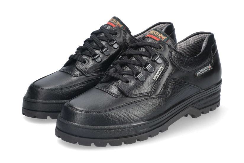 Waterdichte robuuste veterschoen heren 'Barracuda' - zwart