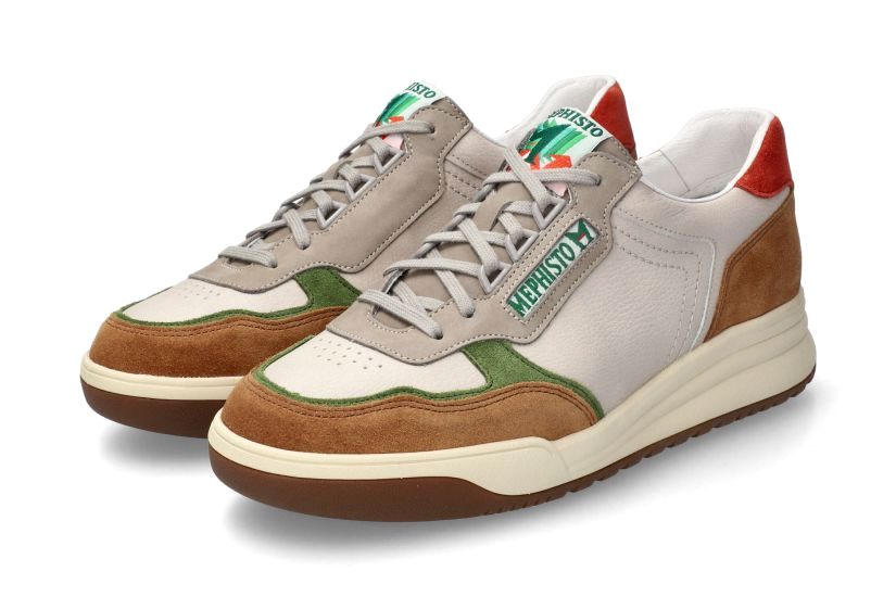 'Norwin' herensneaker met veters - meerkleurig