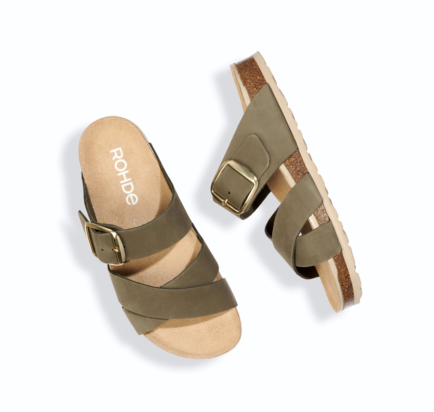 Damessandaal 'Elba' - Groen - Chaplinshoes Damessandaal 'Elba' - GroenRohde