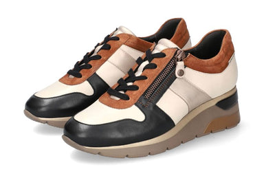 Zapatilla de mujer 'Elisia' - Mezcla beige negro - ChaplinshoesZapatilla de mujer 'Elisia' - Mix beige negroMephisto