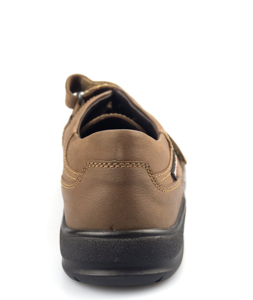 Ergonomische herenschoen 'EYMAR' met brede pasvorm (H) - Camelbruin - ChaplinshoesErgonomische herenschoen 'EYMAR' met brede pasvorm (H) met bandjes - KameelbruinMephisto