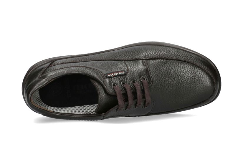 Scarpa stringata ergonomica da uomo "Ezard" con vestibilità ampia (H) - Marrone scuro - ChaplinshoesScarpa stringata ergonomica da uomo "Ezard" con vestibilità ampia (H) - Marrone scuroMephisto