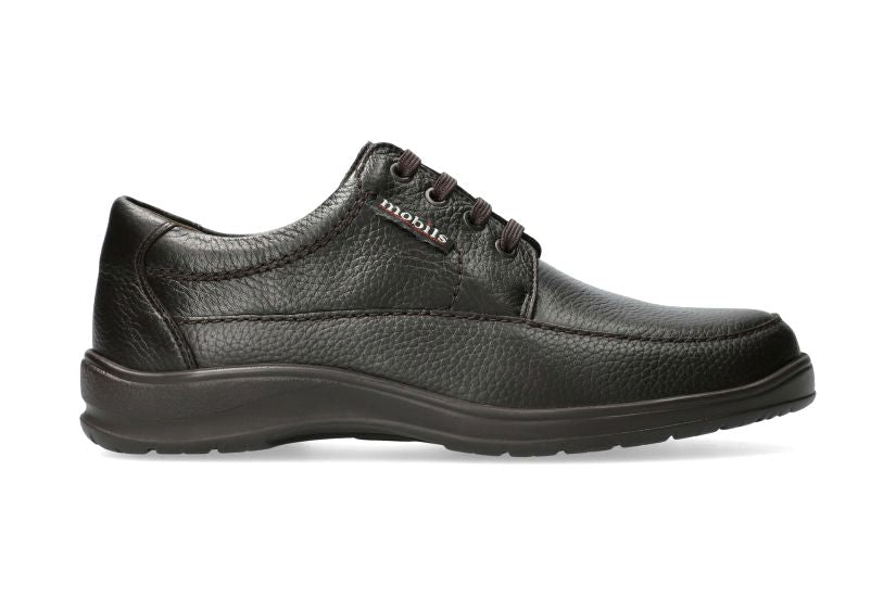 Scarpa stringata ergonomica da uomo "Ezard" con vestibilità ampia (H) - Marrone scuro - ChaplinshoesScarpa stringata ergonomica da uomo "Ezard" con vestibilità ampia (H) - Marrone scuroMephisto
