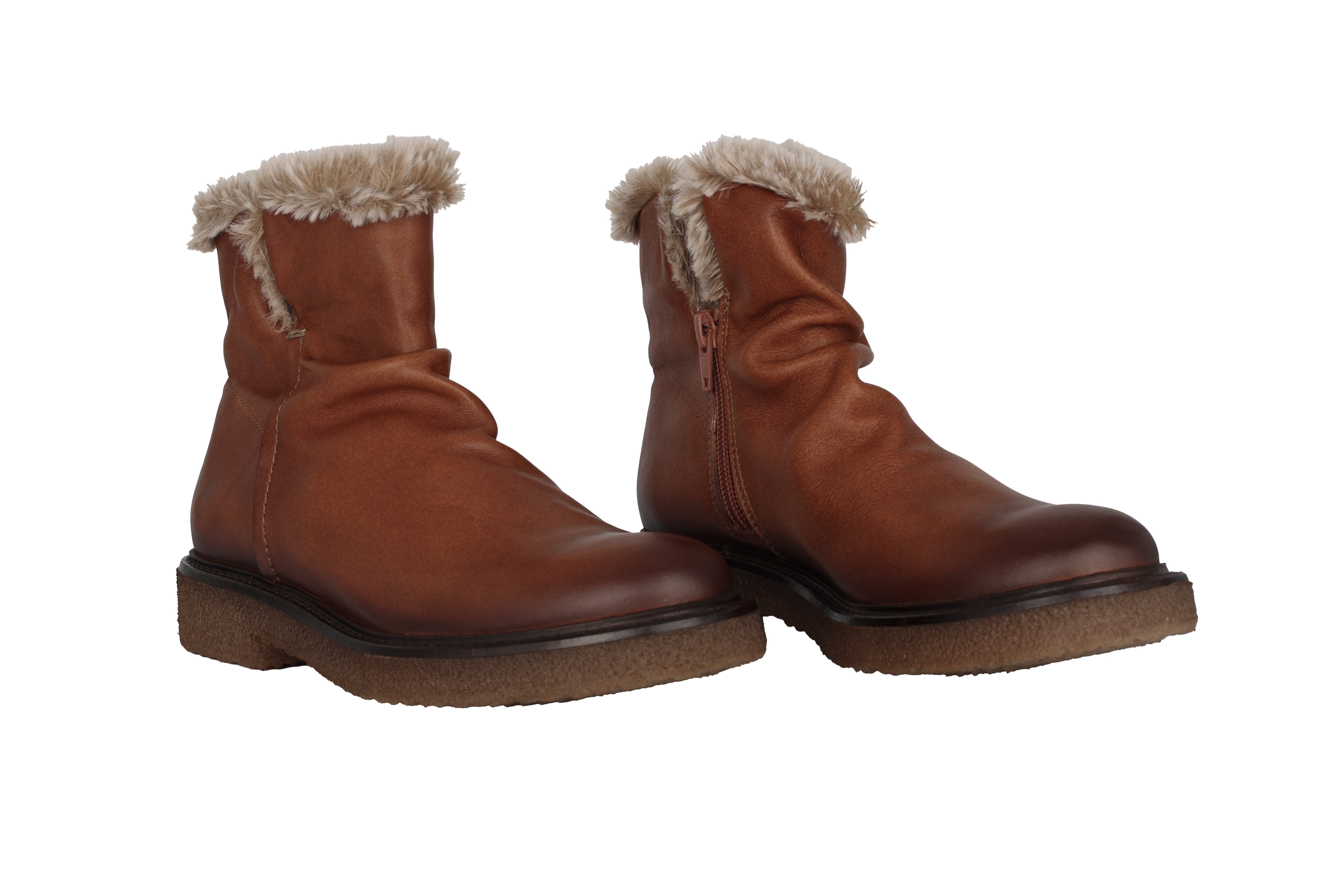 'E346' Botín cálido para mujer - marrón