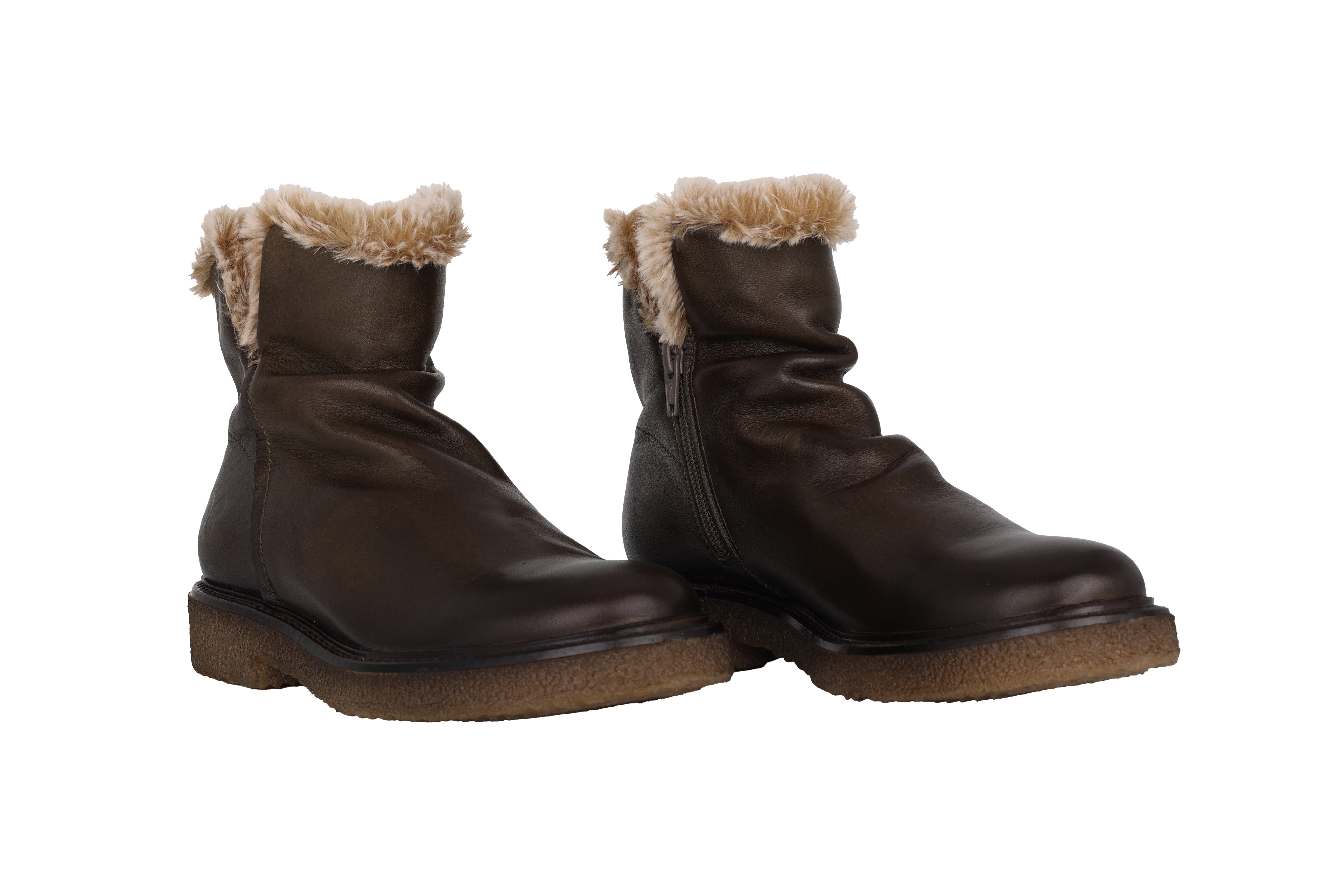 'E346' Botín cálido para mujer - marrón