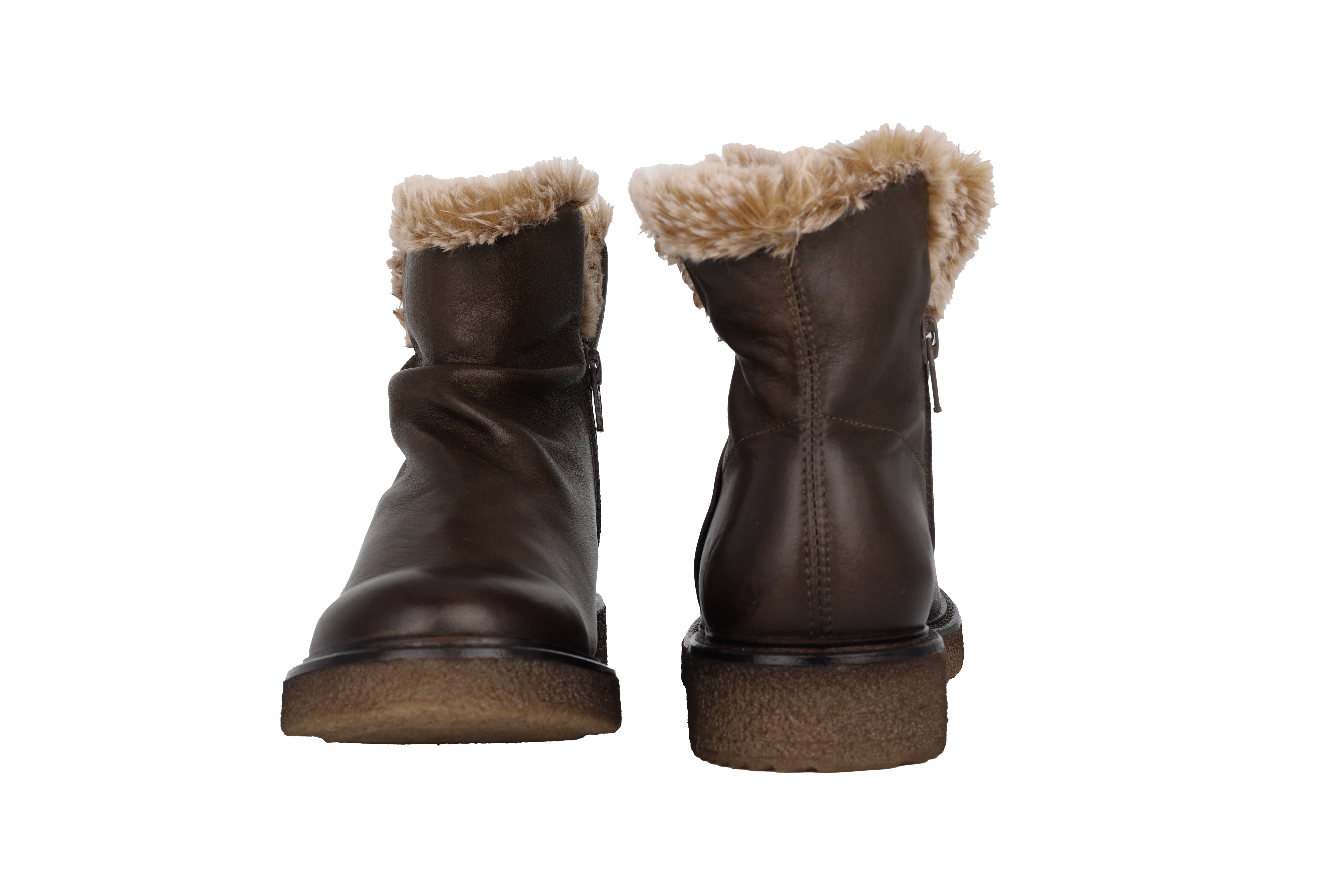 'E346' Botín cálido para mujer - marrón