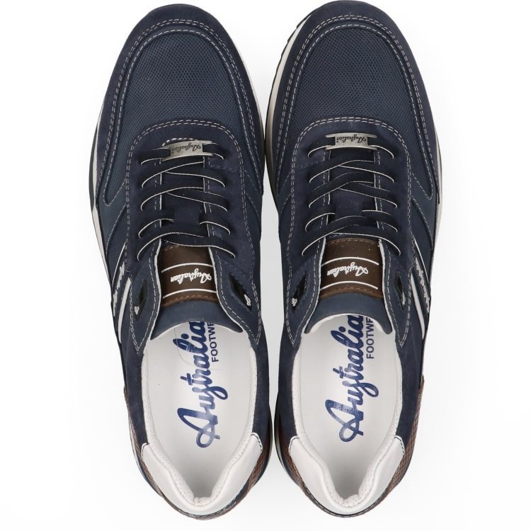'Filmon' herensneaker met veters - Blauw - Chaplinshoes'Filmon' herensneaker met veters - BlueAustralian