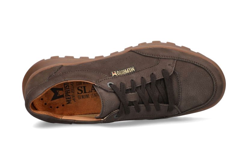 'Flynn' heren sneaker met veters - bruin - Chaplinshoes'Flynn' herensneaker met veters - bruinMephisto