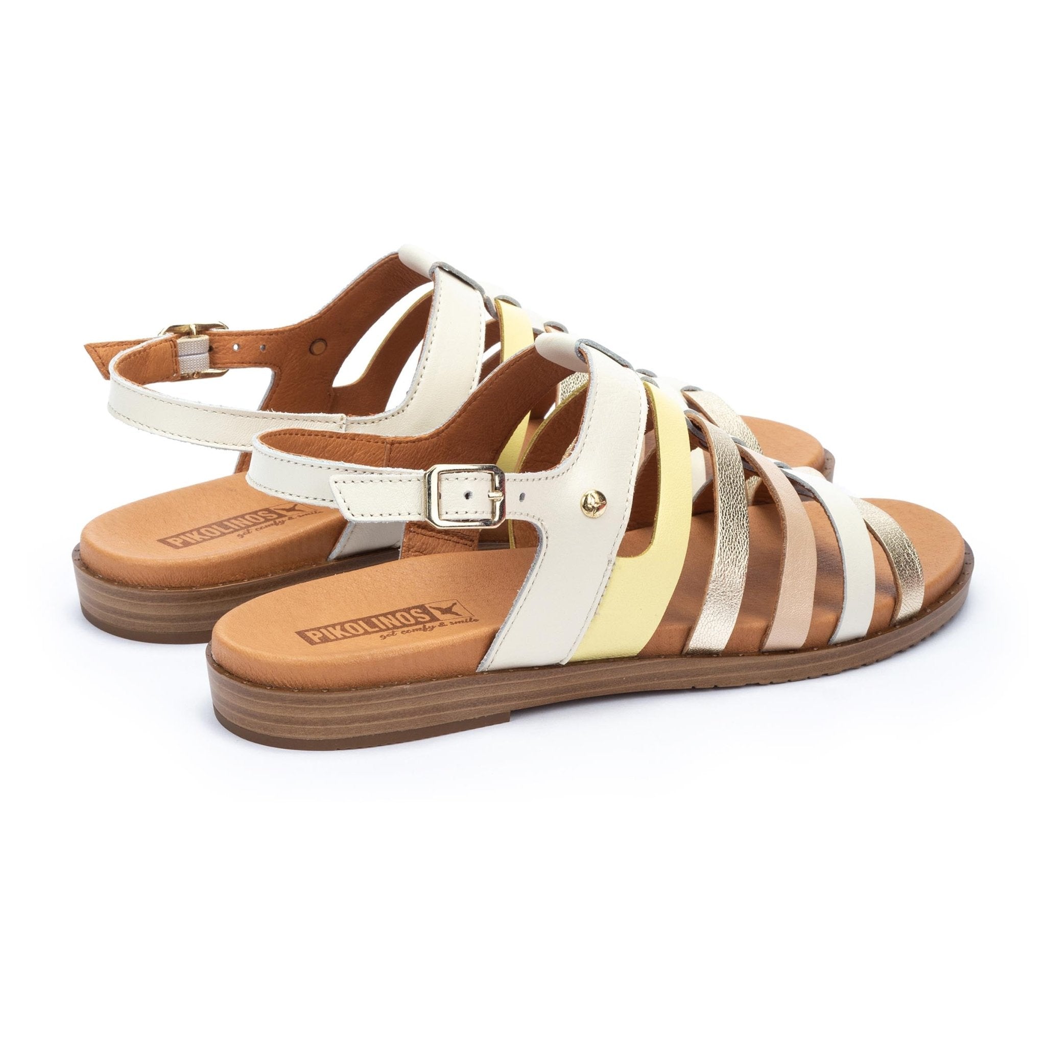 Sandalia mujer 'Formentera' - Mezcla blanco - ChaplinshoesSandalia mujer 'Formentera' - Mix blancoPikolinos