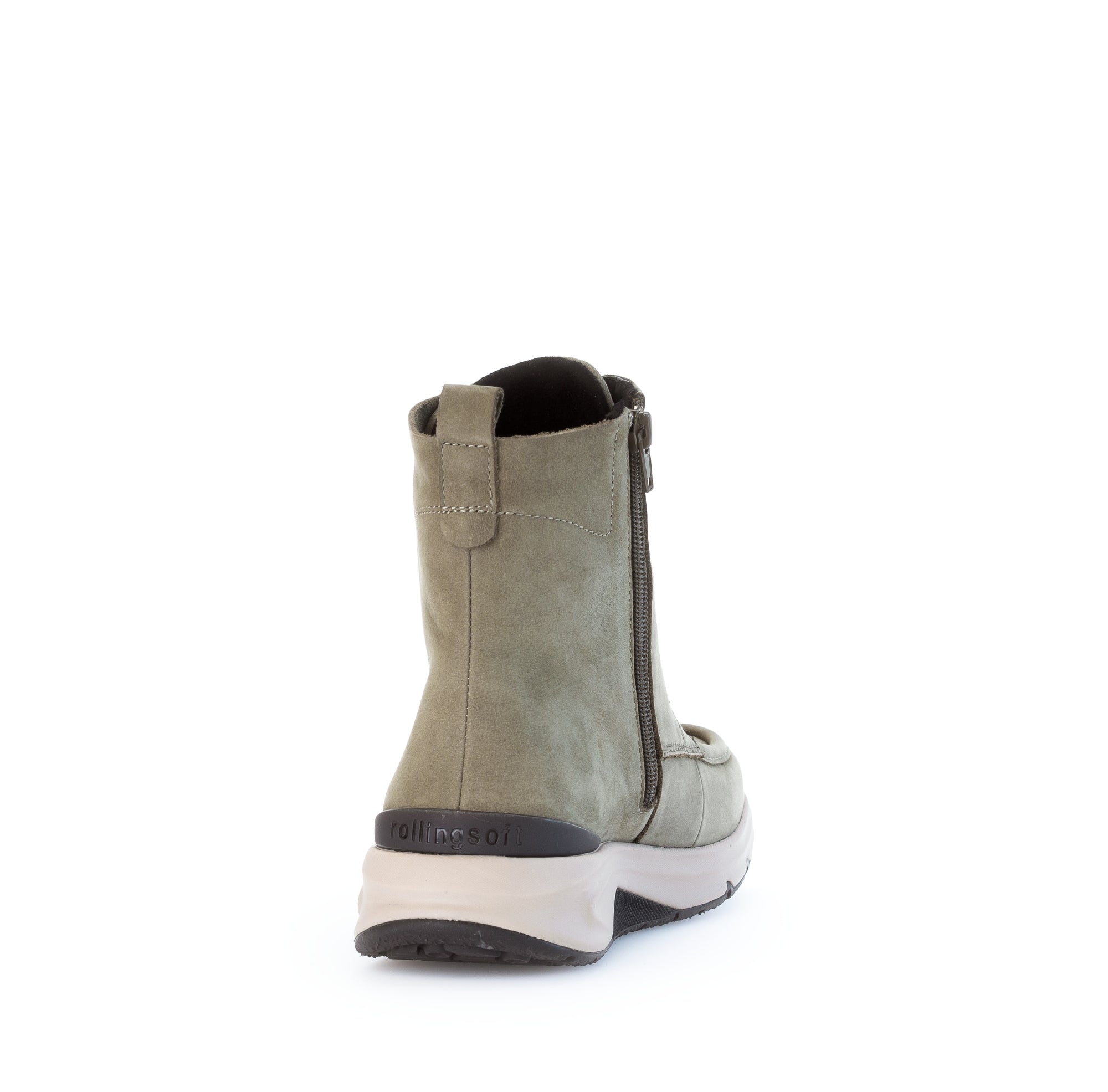 '56.884.33' rollende dameslaars met veterrits - Groen