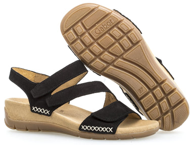 Gabor 63.734.17 damessandaal - Zwart - ChaplinshoesGabor 63.734.17 damessandaal - ZwartGabor