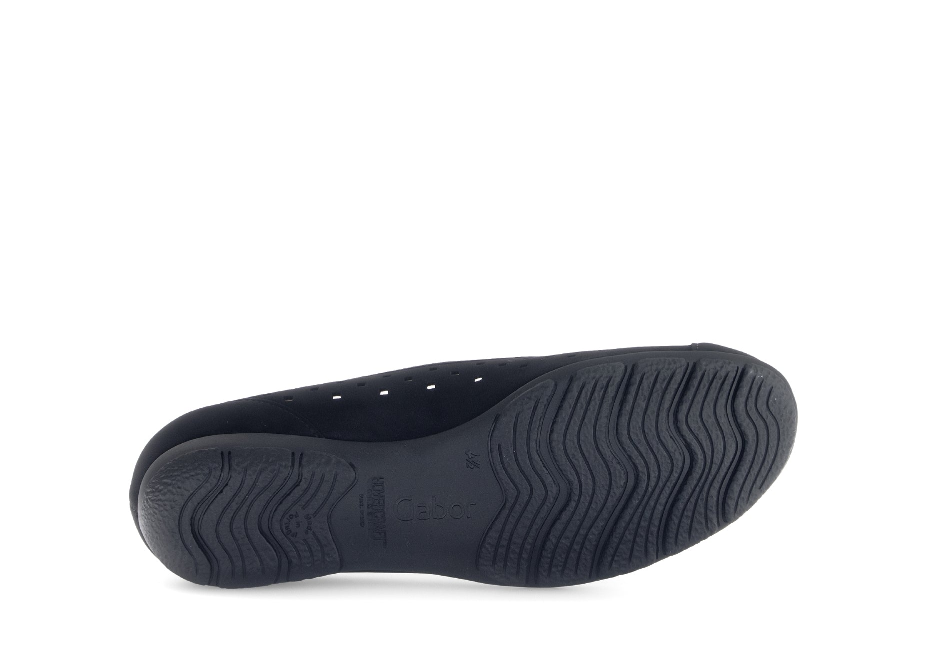 '64.169.17' bailarina de verano perforada para mujer - negro